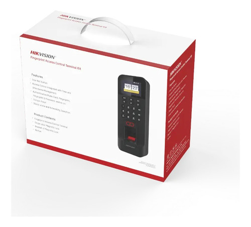Kit Control Acceso Biometrico Cerradura Base Boton Hikvision