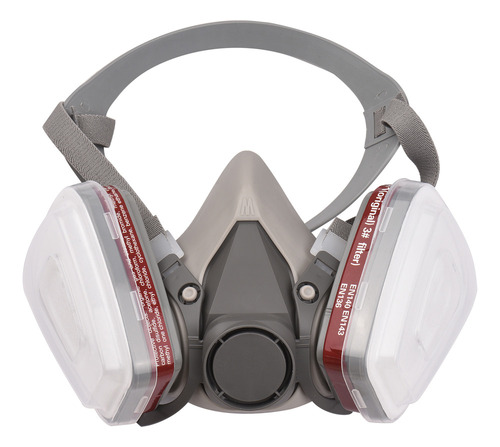 Máscara Antigás Reutilizable Medio Rostro C/respirador 6200