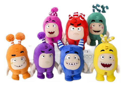 Peluche Hermosos Oddbods 17cm Precio X Cada Uno Amarillo.rosa.verde.lila.rojo.naranja