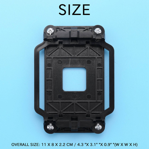 Base De Ventilador De Cpu De Plástico Negro Para Amd Am2 Am3