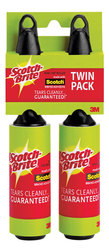 Scotch-brite Mini Rodillo De Pelusa, Blanco, 2 Rodillos En .