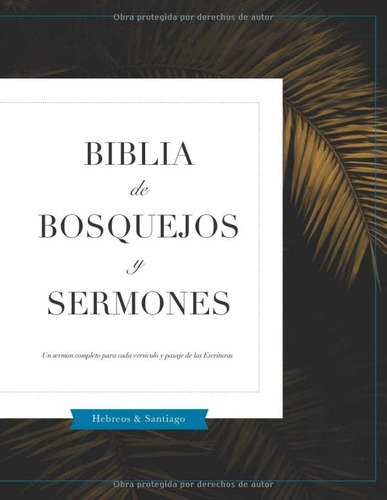 Libro: Biblia De Bosquejos Y Sermones: Hebreos Y Santiago (s