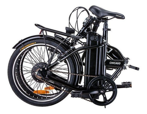 Imagem 2 de 2 de Bicicleta Eletrica Chicago Aro 20 Dobravel 350w 7,5ah 1vâ