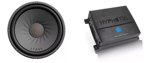 Paquete Amplificador Hypnotic Hyp1252+subwoofer Stage 122d