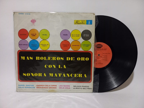 Disco Lp Mas Boleros De Oro Con La Sonora Matancera