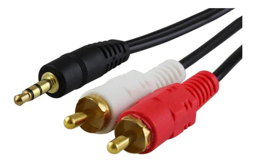 Imagen 10 de 10 de Cable De Audio Auxiliar Plug 3.5 A Rca 1 Metro 11-1004