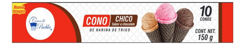 5 Pzs Conos De Puebla Galleta Para Helado Con Chocolate 150g