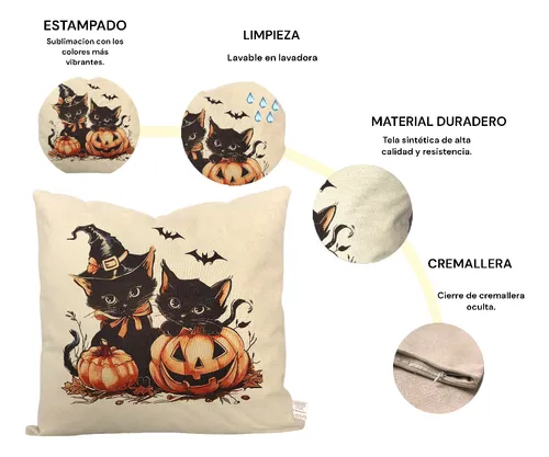Funda Cojin Halloween Vintage