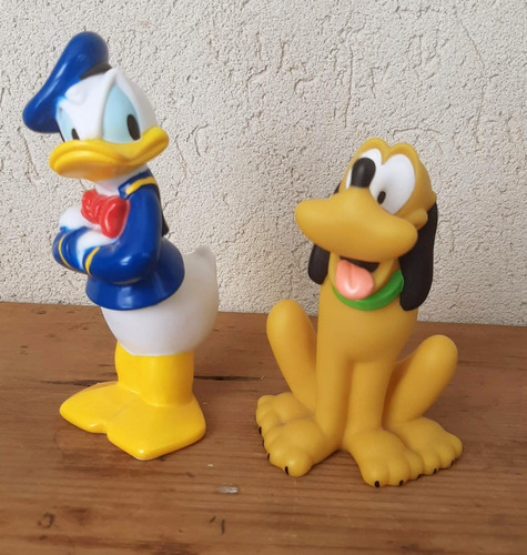 Disney Original 2 Muñecos Pato Donald Y Pluto Colección