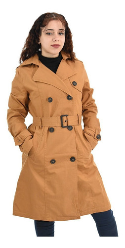 Campera Mujer Piloto Microfibra Impermeable Trench Yd 76208