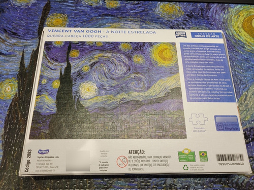 Quebra-cabeça Montado - A Noite Estrelada - Van Gogh