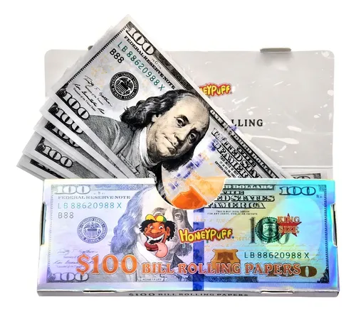 Papel De Liar Rolling Papers Billete Dolar Honeypuff X24unds