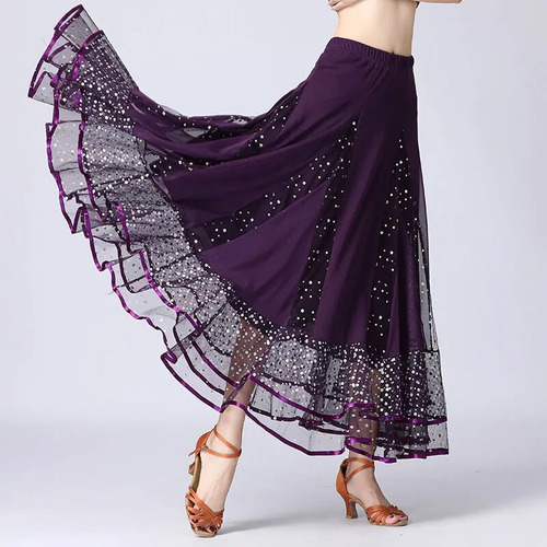 Disfraz De Baile Flamenco Con Lentejuelas Para Mujer, Faldas