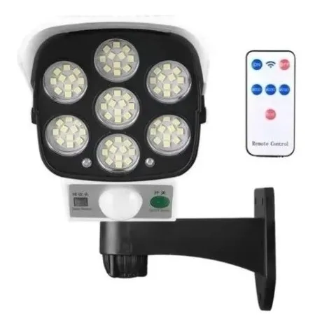Luces Led Con Sensor De Movimiento Simulador Camara Lampara