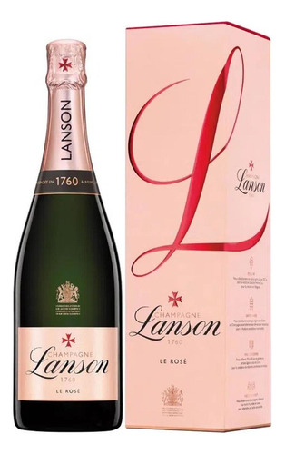 Pack De 4 Champagne Lanson Rose C/e 750 Ml