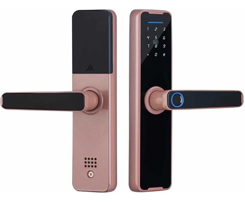 Cerradura Digital Biométrica Con K7 Pro+ Roja Blue