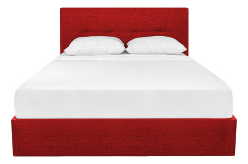Cabecera Colgable Cama Queen Size Diseño Moderno Resistente Color Rojo