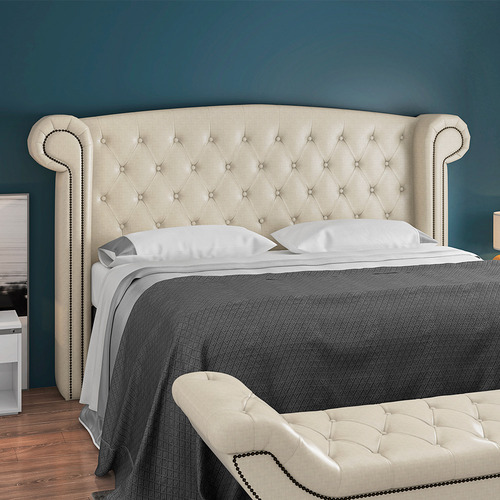 Cabeceira Cama Box Casal Quarto 140cm Sofia Facto Pérola