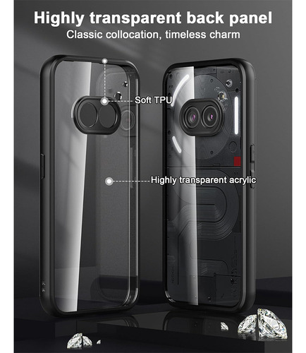 Capa Protetora Para Nothing Phone 2a, Capa Transparente