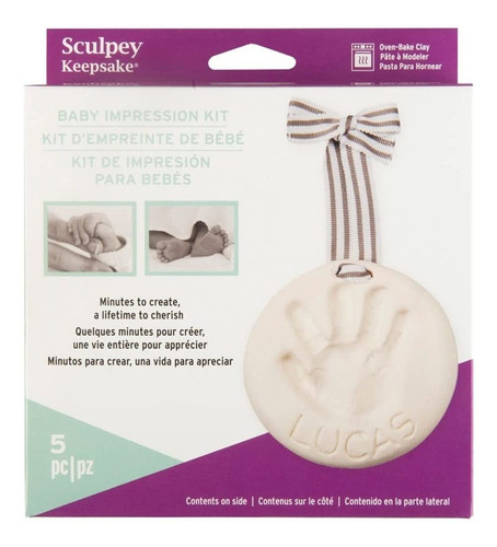 Polyform Kit De Impresión Para Bebés De Recuerdo De Sculpey