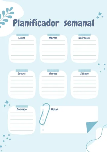 Planner Organizador Semanal De Objetivos Varios Diseños Pdf