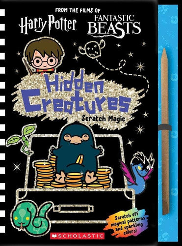 Libro Mágico Harry Potter Hidden Creatures Scratch Magic