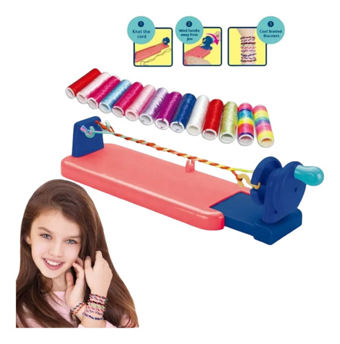 Set 2en1 Fabrica De Pulseras Y Brazaletes Juego Niñas Regalo