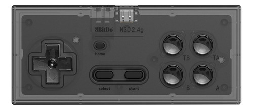 Gamepad 8bitdo N30 2,4g Wireless Receptor Nes Smoke Transpar Cor Transparent Black