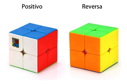 Imagen 3 de 5 de Cubo Rubik 2x2 Moyu Stickerless Lubricado Profesional