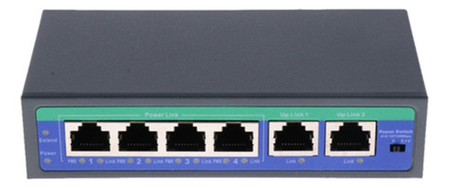 A Puerto De 6 Puertos 10 / 100 Mbps 4 Poe Y 2 Uplink Power