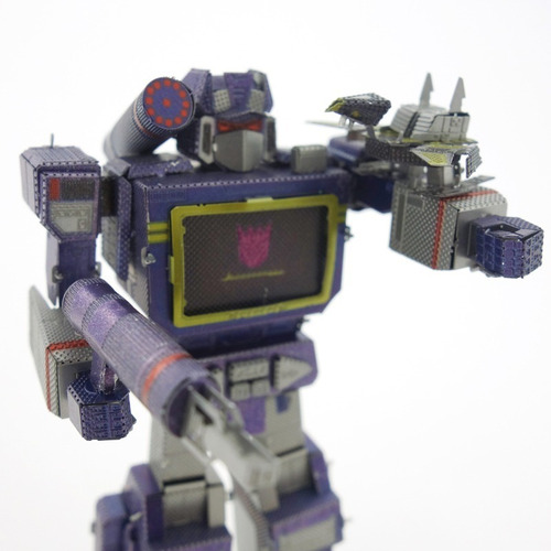 Imagen 4 de 4 de Rompecabezas De Metal En 3d Transformers Soundwave