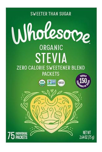 Edulcorante Orgánico - Stevia - 75 Sobres