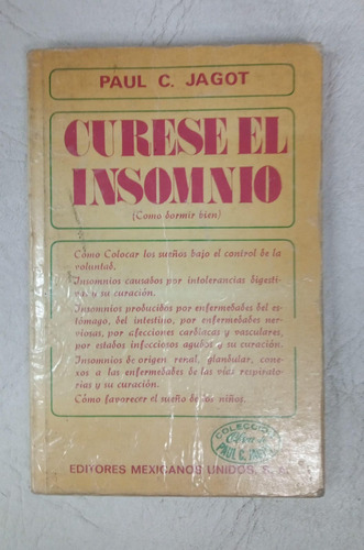 Curese El Insomnio - Paul C. Jagot