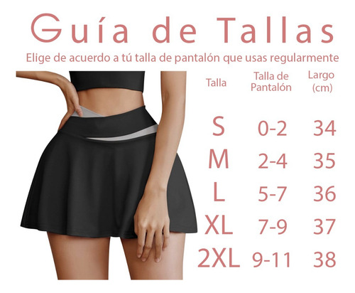 Falda Con Short Licra Deportiva 2 En 1 Vanquish V Q Q005 Xsh