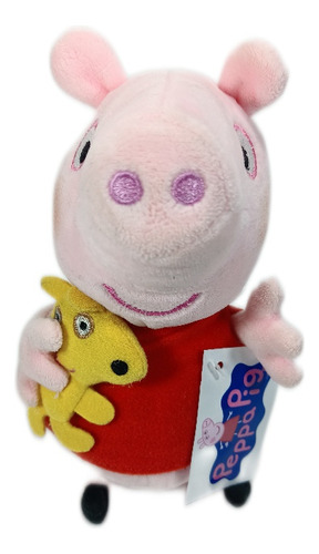 Pepa Pig Con Teddy Original Importado 15 Cms 