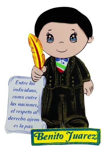 Figura De Fomi Benito Juarez 56cm 21 Marzo 