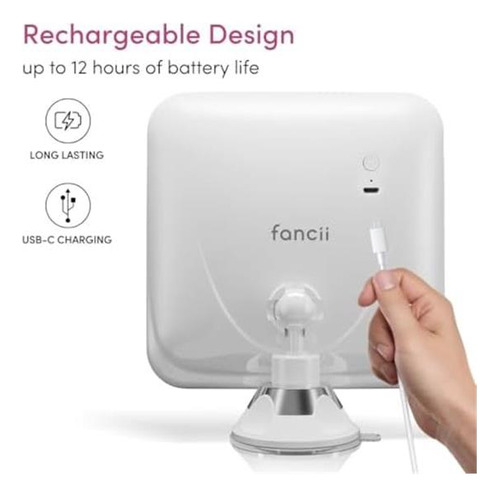 Espejo De Maquillaje De Aumento De Fancii 20x Con Luces Led,