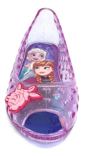 Zapatilla Sandalia Frozen Elsa Y Ana Tipo Cristal