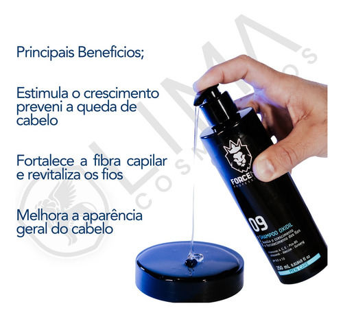 Kit Oxidil Cresce Fortalece Cabelo 3 Produtos