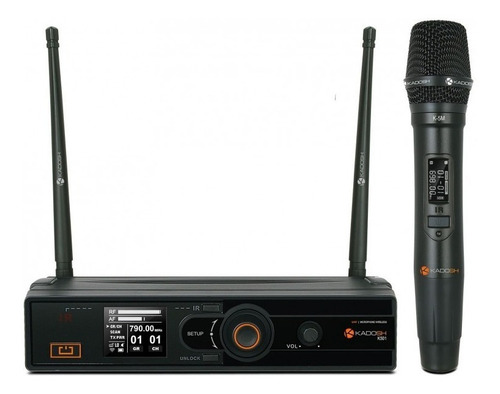 Microfone Kadosh K501m Sem Fio Digital Uhf/recarregavel