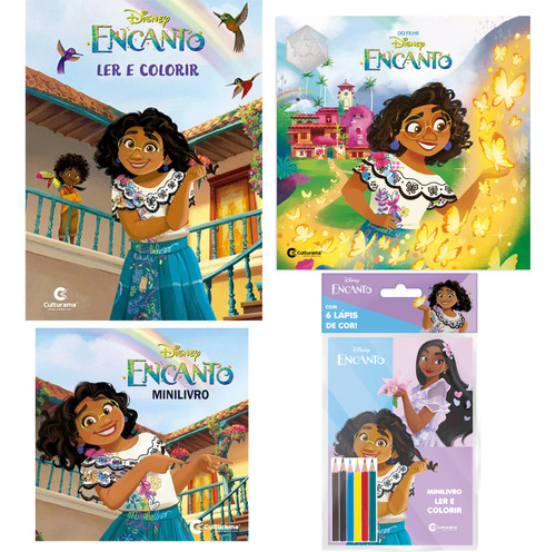 Kit Livros Infantis Filme Encanto Disney Livro Para Colorir Com Atividades E Historia Completa Do Filme Educativo Lúdico Entretenimento Infantil  