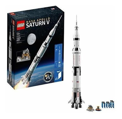 Lego Ideas Nasa Apollo Saturn V 21309 Modelo De Espacio Exte