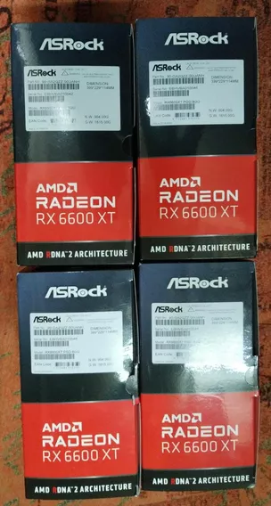 Asrock Amd Radeon Rx 6600xt (4) Usadas Excelente Estado