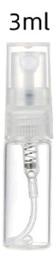 Vaporizador Vidrio Decant Muestra Perfume Frasco 3 Ml X50 Un Transparente