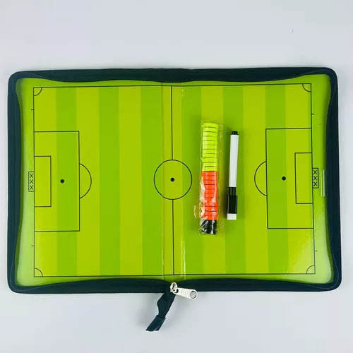 Prancheta Tática Magnética Futebol Imã Campo Bolsa Zíper