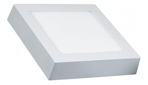 Plafon Panel Led Aplicar Cuadrado 12w Frio Exterior