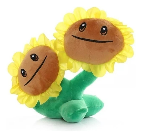 Peluche Planta Vs Zombie Girasol 2 Cabeszas Pvz Envio Rapido