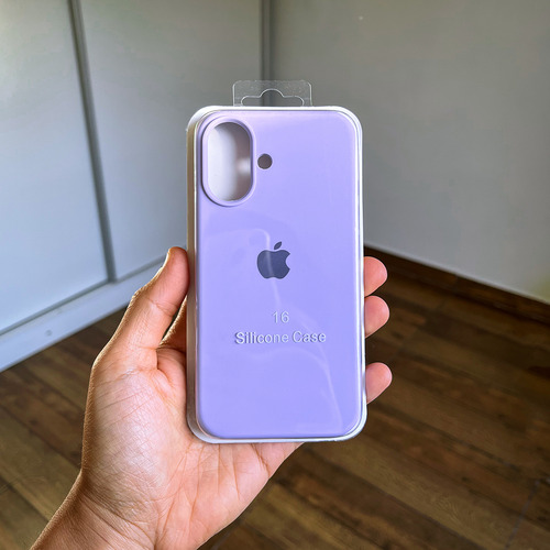 Funda Silicona Iphone 16 Silicone Case Lavanda Lisa