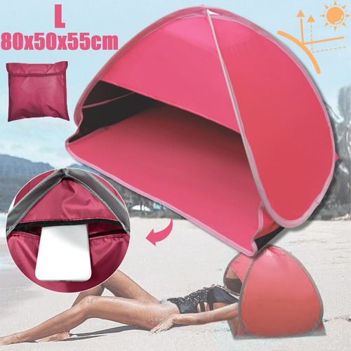 Tienda Campaña Portátil Bloquear Sol Playa Viaje 80x50x55cm