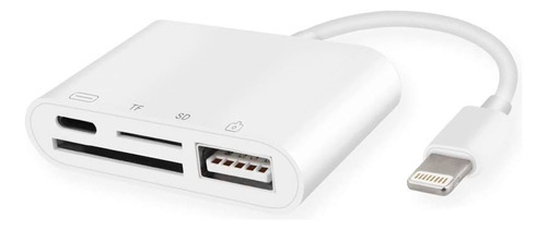 Adaptador Genérico Aux - Lightning Usb 3.2 Blanco 7m